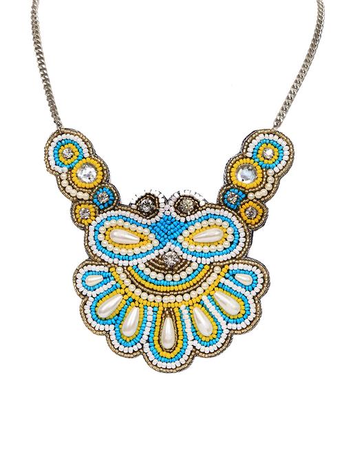 multi colored crystal statement necklace - 16185786 - Standard Image - 1