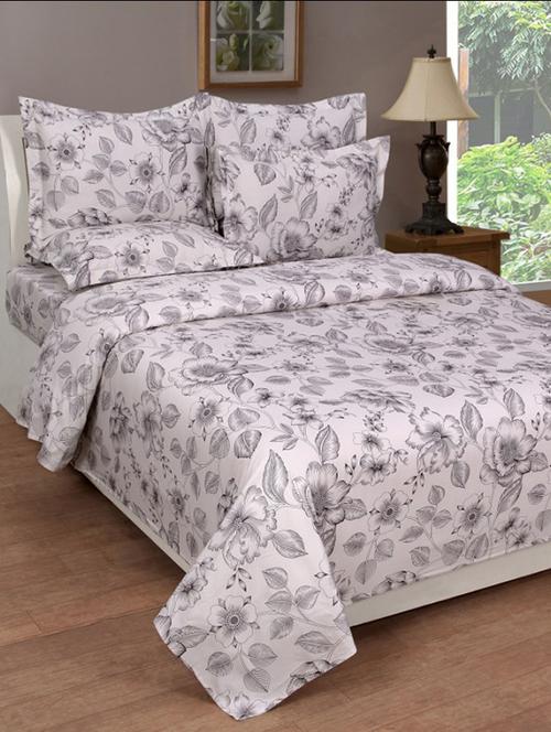 pure cotton double bedsheet with 2 pillow covers - 16189108 - Standard Image - 1