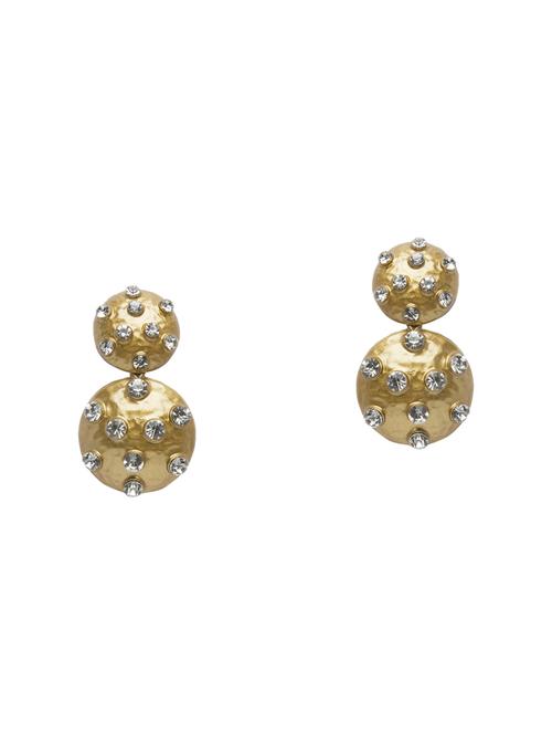 gold metal drop earring - 16232256 - Standard Image - 1