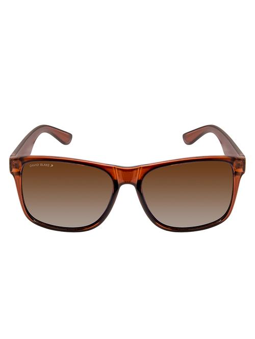 david blake brown wayfarer gradient polarised uv protected sunglasses - 16250263 - Standard Image - 1