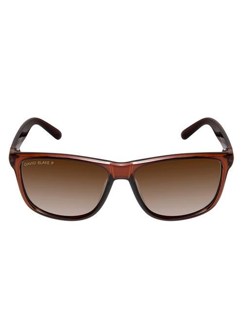 david blake brown wayfarer gradient polarised uv protected sunglass - 16250296 - Standard Image - 1