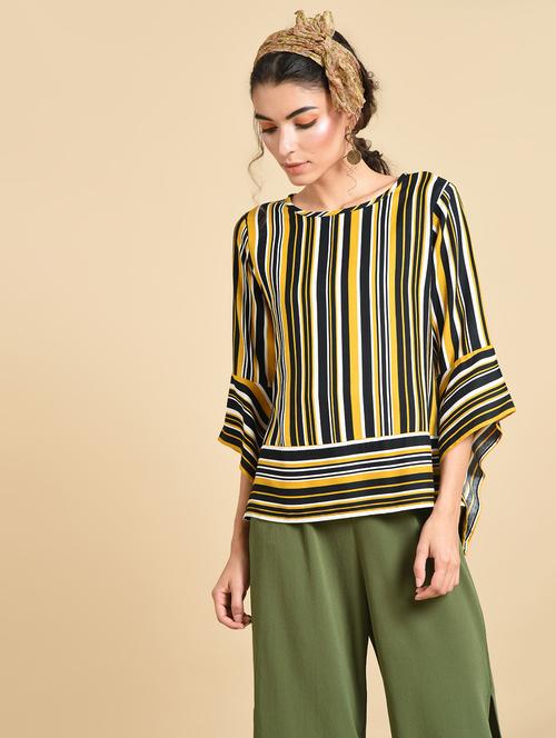 key hole back striped top - 16269393 - Standard Image - 1