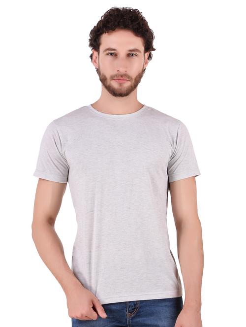 grey solid t-shirt - 16281866 - Standard Image - 1
