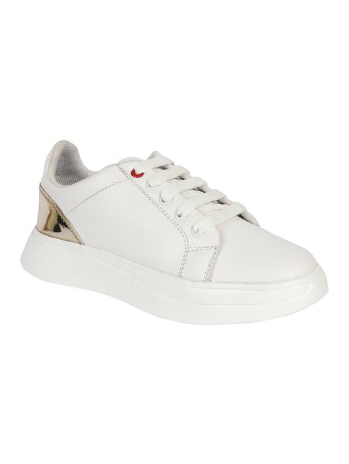 white lace-up sneakers - 16438073 - Standard Image - 1