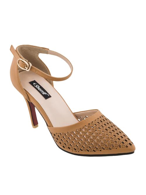 tan closed back sandals - 16461993 - Standard Image - 1