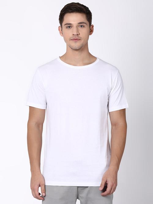 white solid t-shirt - 16505563 - Standard Image - 1