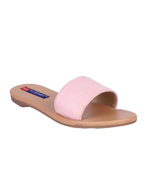msc pink suede slip on sandals - 16548872 - Standard Image - 1