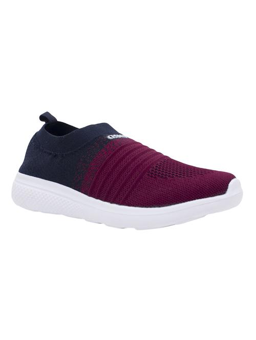 asian purple fabric slip on sports shoes - 16554966 - Standard Image - 1