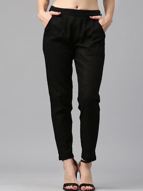 high rise pleated trousers - 16570745 - Standard Image - 1