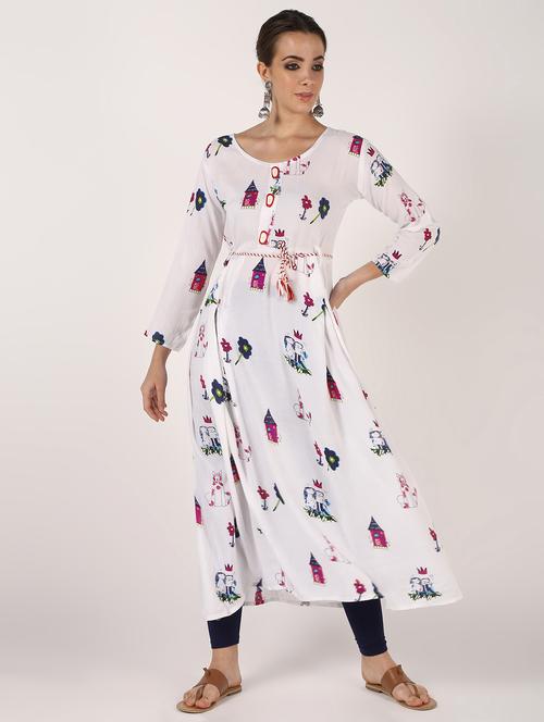 conversational anarkali kurta - 16602605 - Standard Image - 1