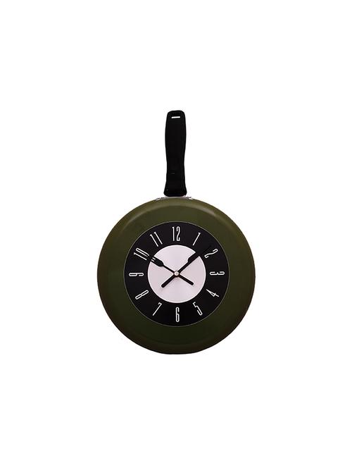 analog pan shape wall clock - 16611022 - Standard Image - 1