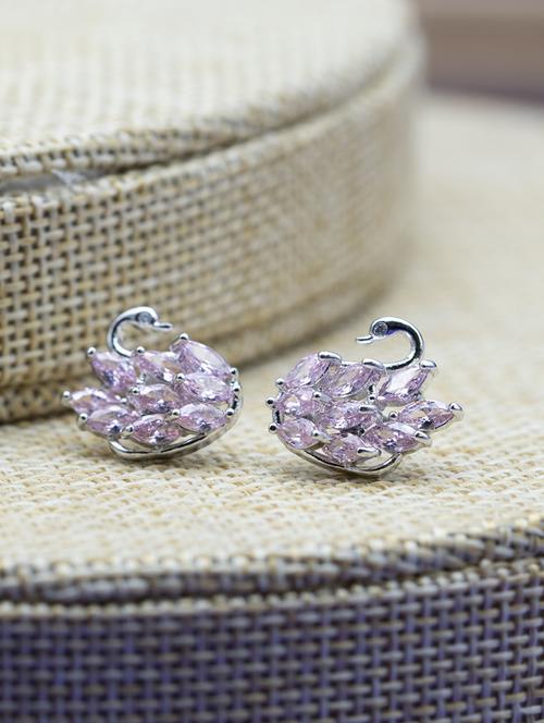 pink studs earring - 16667683 - Standard Image - 1