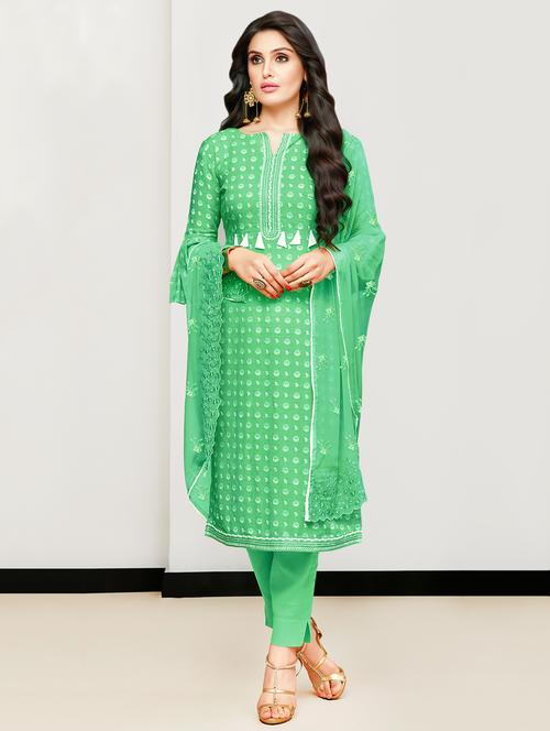 floral printed unstitched suit set - 16719471 - Standard Image - 1