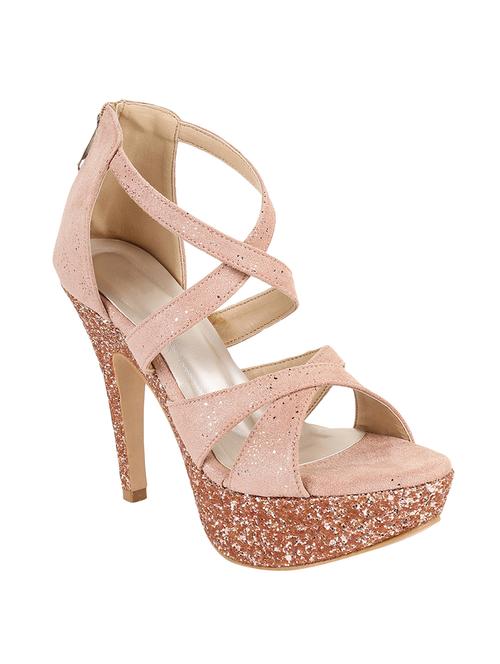 pink leatherette closed back sandals - 16737025 - Standard Image - 1