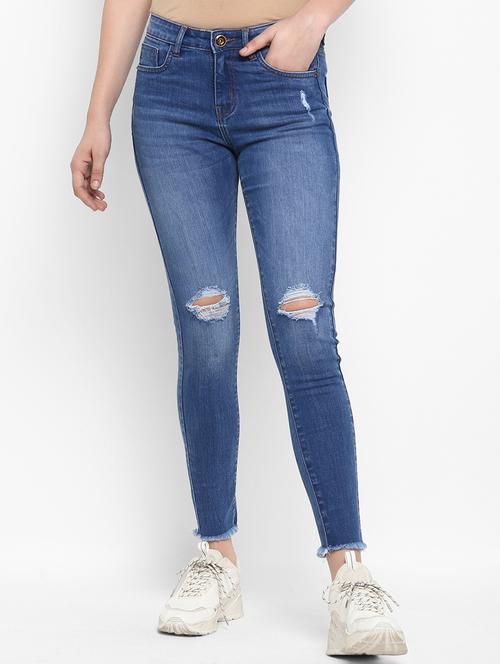 frayed hem distressed jean - 16738493 - Standard Image - 1