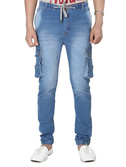 blue washed joggers - 16791134 - Very Small Image - 1