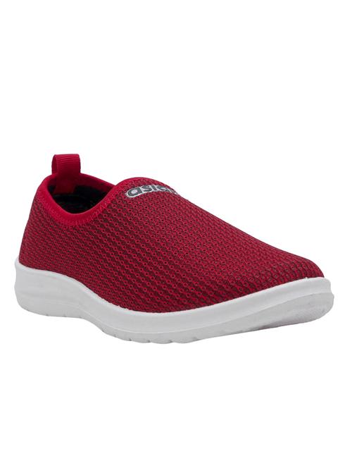 red slip on sports shoes - 16793674 - Standard Image - 1