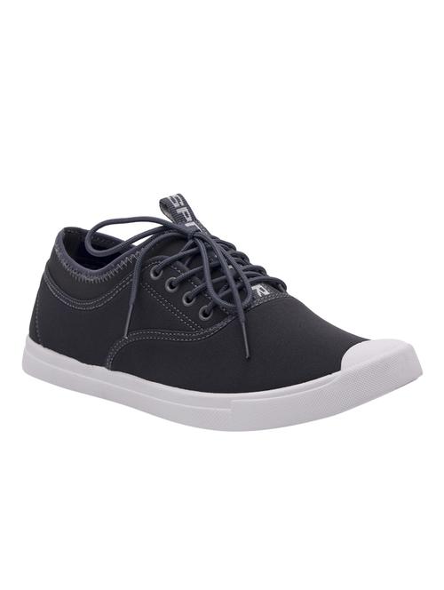navy fabric lace up sneakers - 16793772 - Standard Image - 1