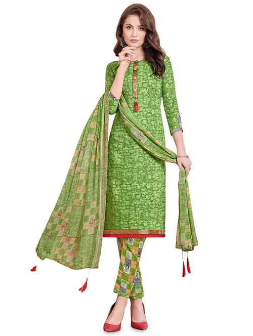 printed pant unstitched suit - 16838637 - Standard Image - 1