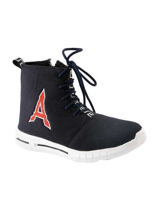 blue fabric lace up sneakers - 16843422 - Standard Image - 1