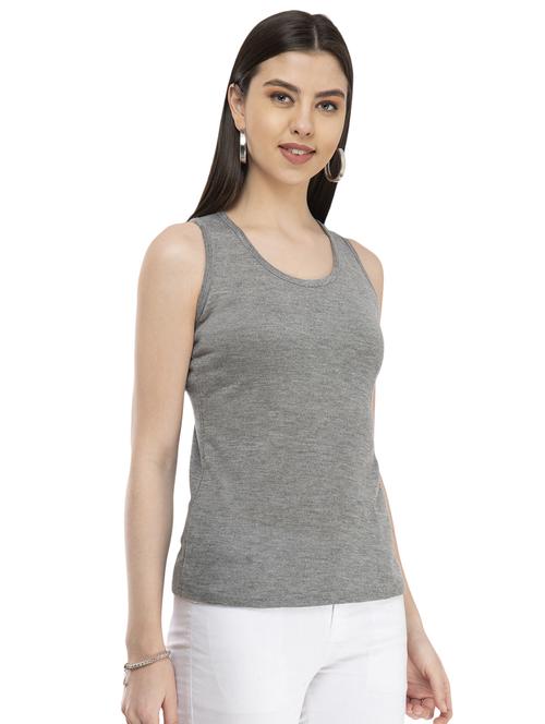 racer back solid tank top - 16864633 - Standard Image - 1