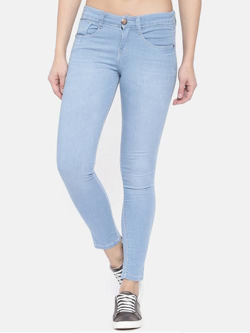 mid rise solid jeans - 16867263 - Standard Image - 1