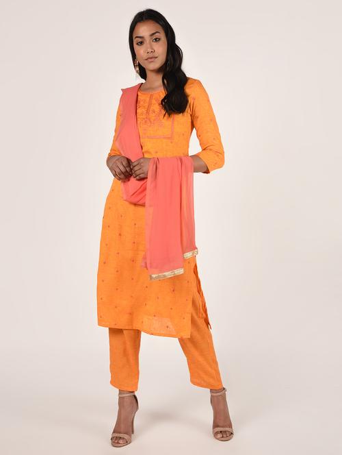 embroidered suit set - 16873028 - Standard Image - 1