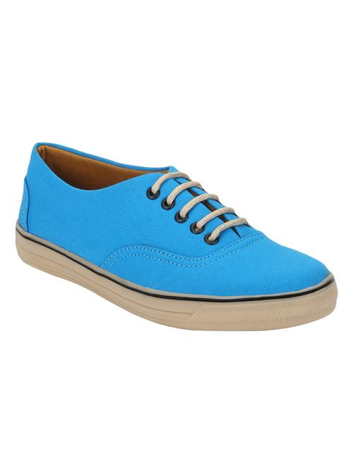 light blue lace up sneakers - 16876650 - Standard Image - 1