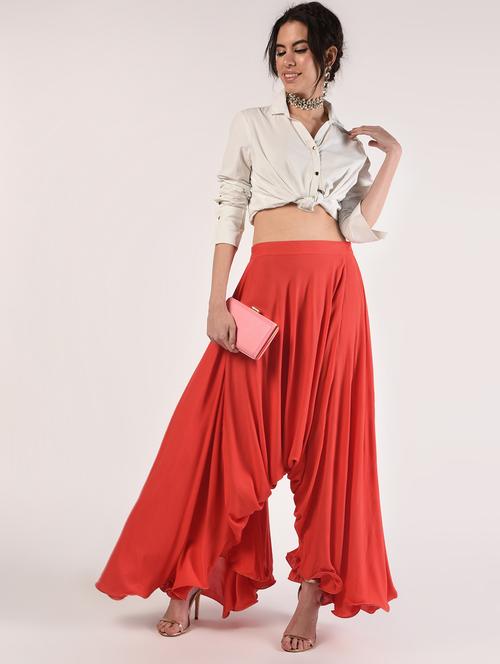 solid flared palazzo - 16895335 - Standard Image - 1