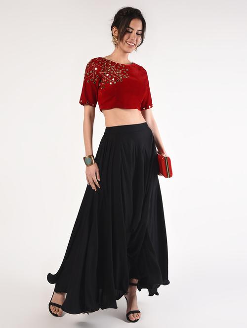 solid flared palazzo - 16895336 - Standard Image - 1