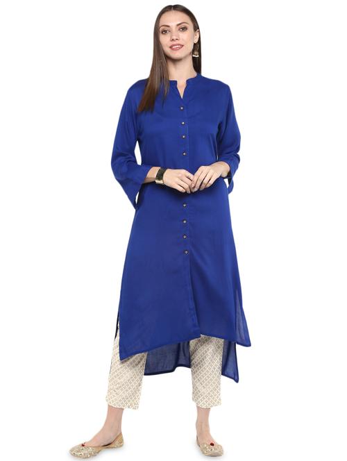 solid kurta pant set - 16919889 - Standard Image - 1