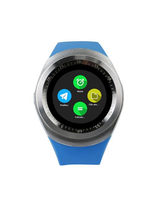 jm new y1 blue colour smart watch with sim/sd support - 16922308 - Very Small Image - 1
