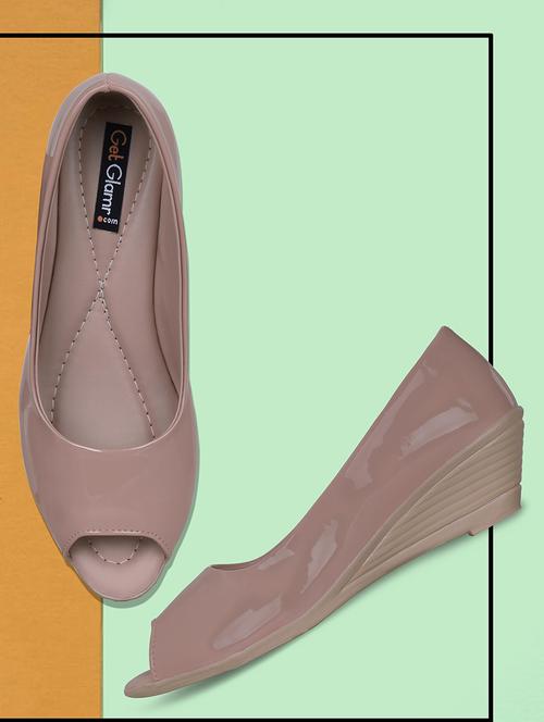 pink slip on wedges - 16925865 - Standard Image - 1
