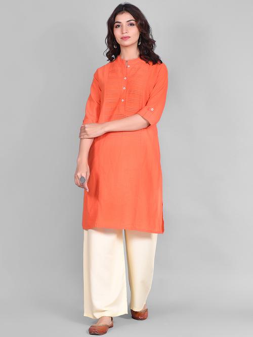 solid kurta palazzo set - 16928981 - Standard Image - 1