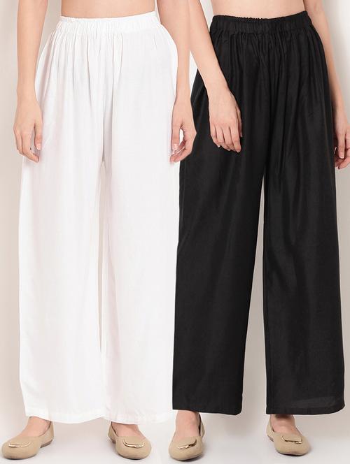 set of 2 rayon palazzo - 16943108 - Standard Image - 1