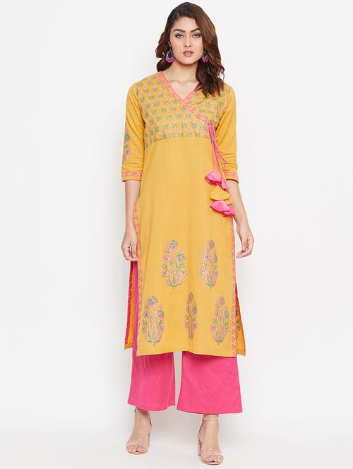 printed kurta palazzo set - 16943189 - Standard Image - 1