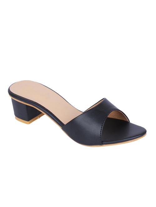 black slip on sandals - 16951677 - Standard Image - 1
