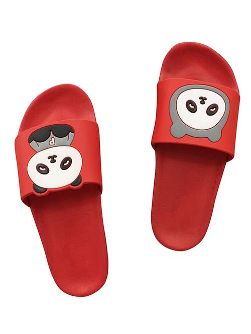 red slip on flip flops - 16958295 - Standard Image - 1