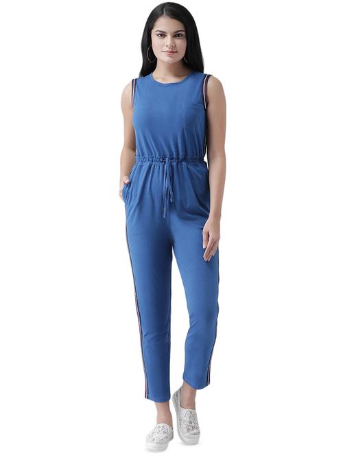 drawstring waist full leg jumpsuit - 16960444 - Very Small Image - 1