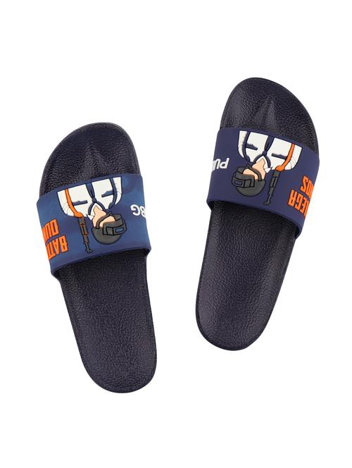 blue slip on slides - 16970141 - Standard Image - 1