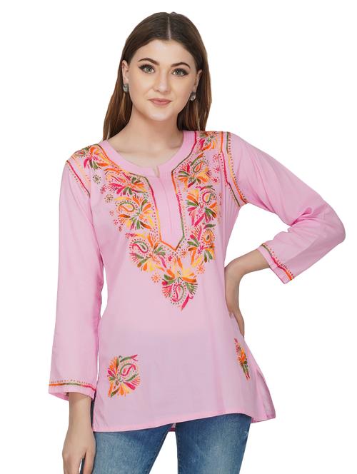 chikankari straight kurti - 16977108 - Standard Image - 1