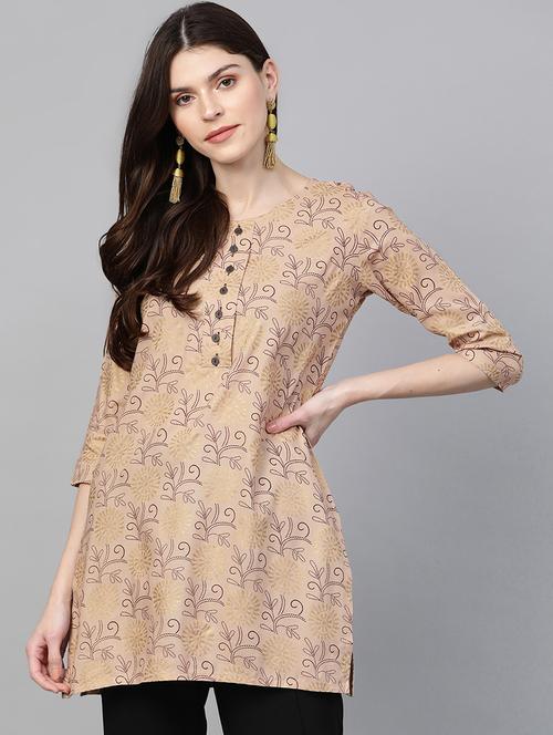 printed straight kurti - 16978285 - Very Small Image - 1