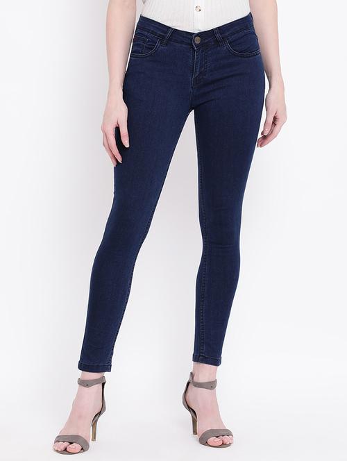 mid rise solid jeans - 16995079 - Standard Image - 1