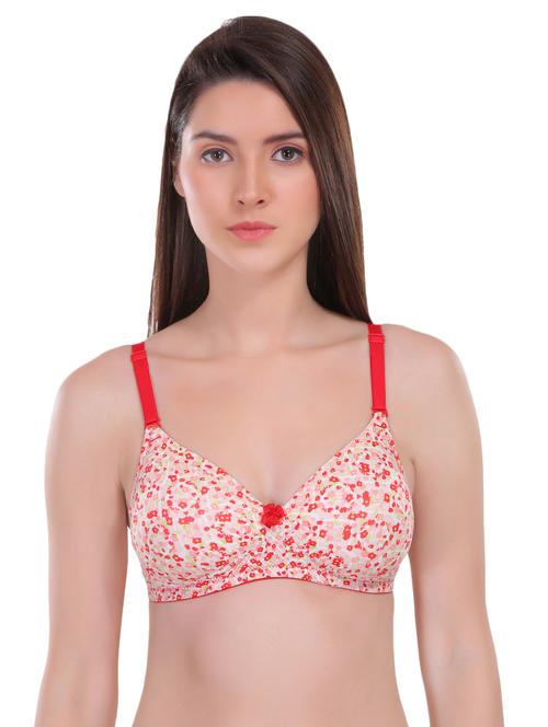 bow patch floral bra - 17011522 - Standard Image - 1