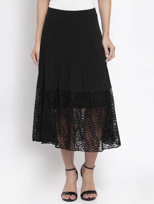 high rise laced a-line skirt - 17012426 - Standard Image - 1