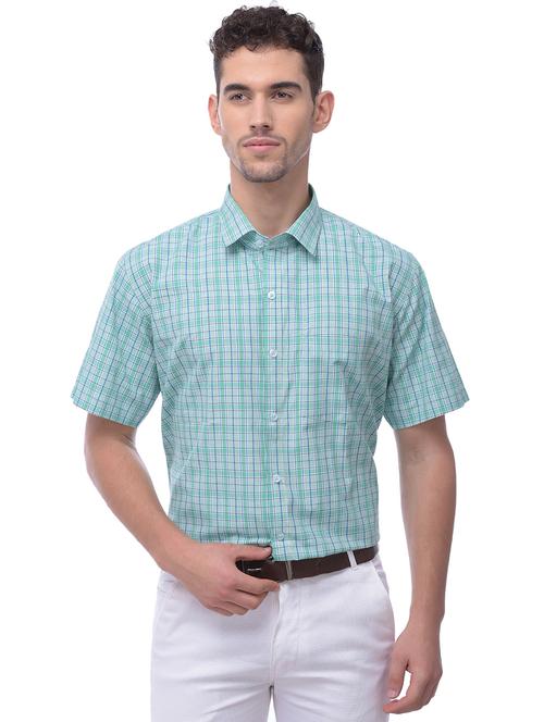 green checkered casual shirt - 17019262 - Very Small Image - 1