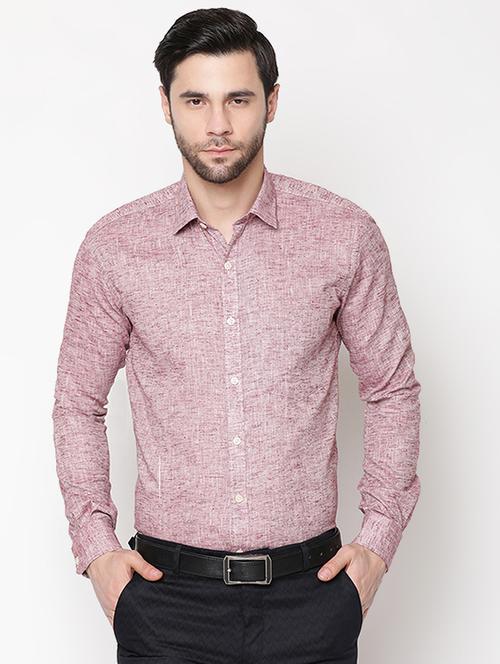 red self design formal shirt - 17073039 - Standard Image - 1