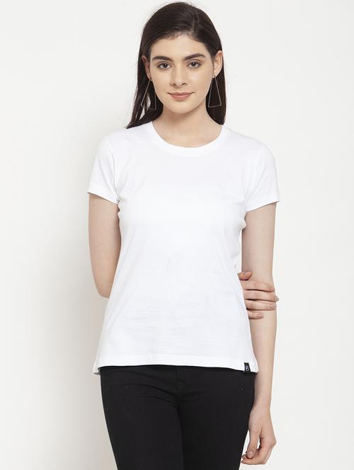 round neck solid tee - 17076897 - Standard Image - 1