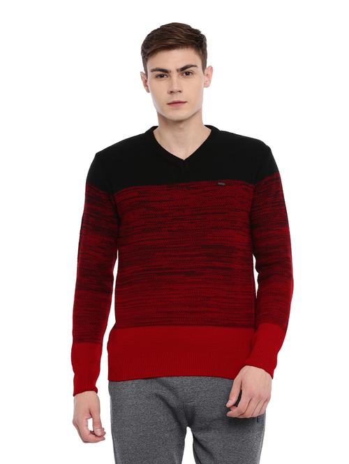 red acrylic pullover - 17083285 - Standard Image - 1