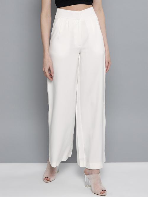 high rise solid trouser - 17085326 - Very Small Image - 1